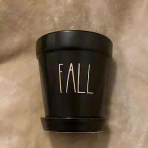 Fall Rae Dunn Planter Pot in Black